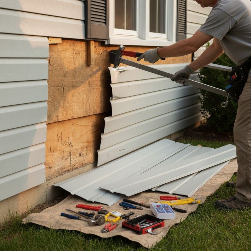 Sheet Metal Siding Repair
