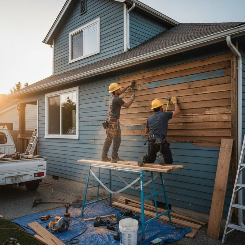 Local House Siding Repair pros at work